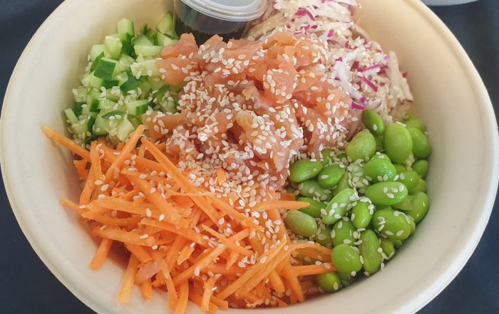 Poke bowl Zalm voor scholen en bedrijven